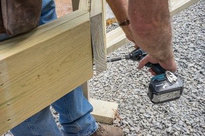 beam flush deck construction decks screw sucking