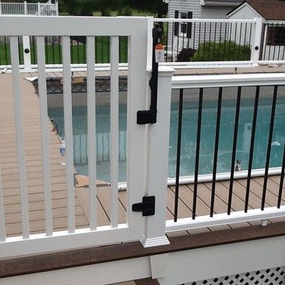 above ground pool deck railing height