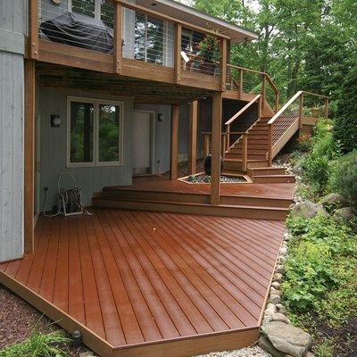 Multi Level Decks Tiered Split Level  Multi  Level  Deck  Ideas Pictures 