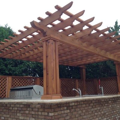 Outdoor Kitchen & Pergola - Picture 1880 | Decks.com