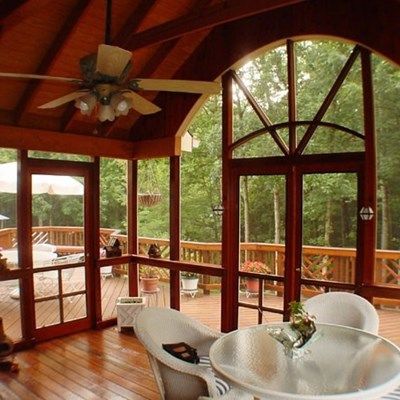 Custom porch with gable roof - Picture 2060 | Decks.com