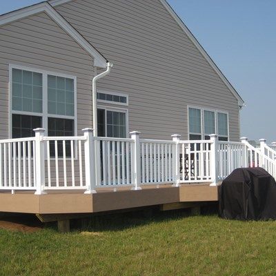 Composite Decks With PVC Vinyl Railing - Picture 6428 | Decks.com