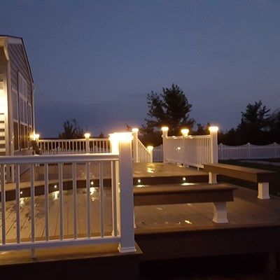 Timbertech Deck-Lighting & Benches - Picture 6508 | Decks.com