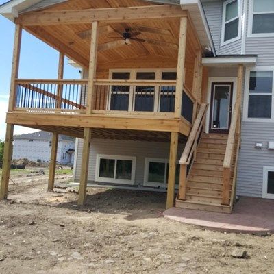 Open Air Cedar Porch - Picture 7290 | Decks.com