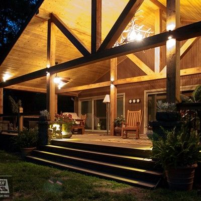 Gabled Roof Covered Deck - Picture 7675 | Decks.com