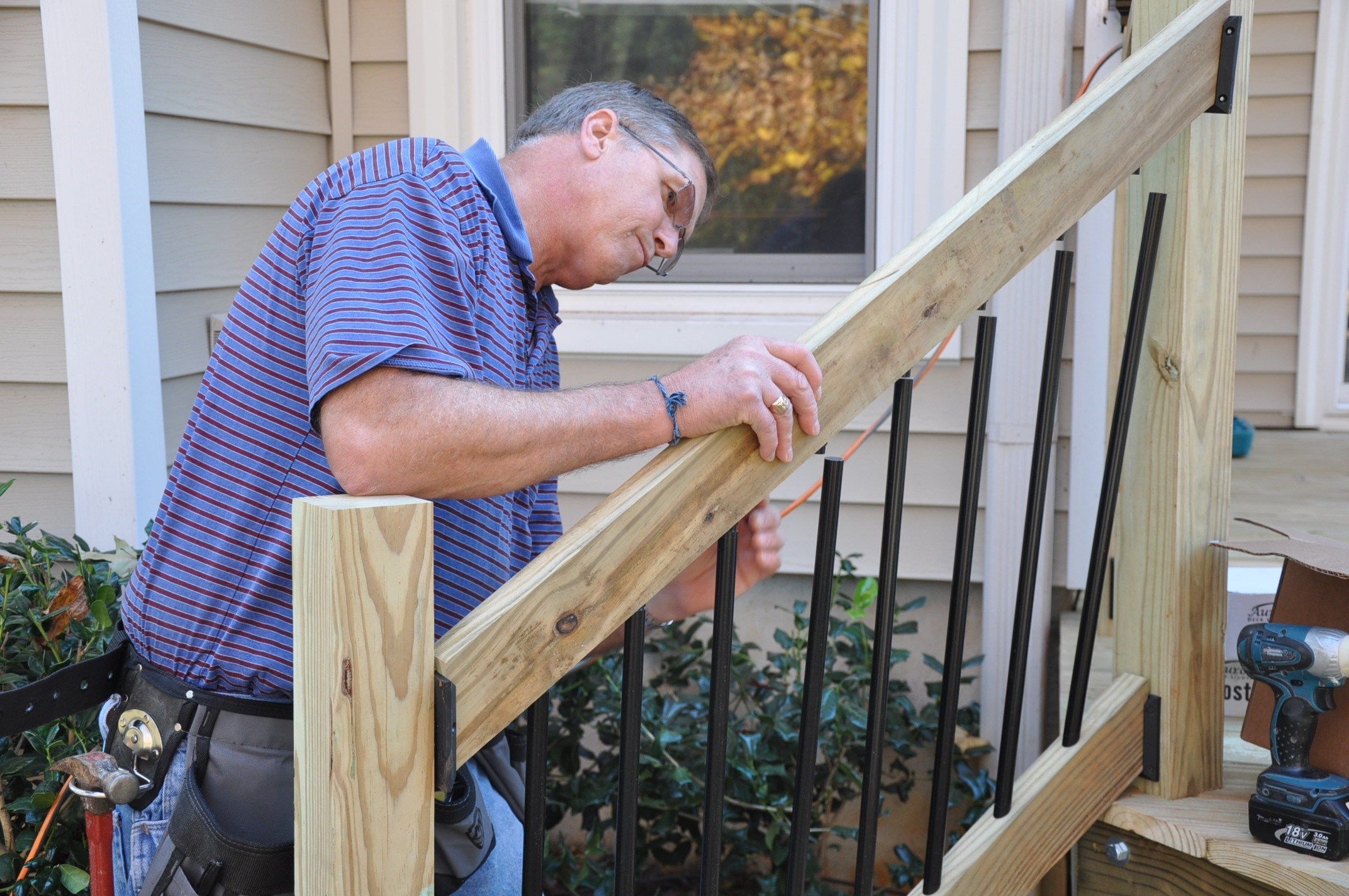 How To Install A Railing On Deck Stairs At Jimmy White Blog