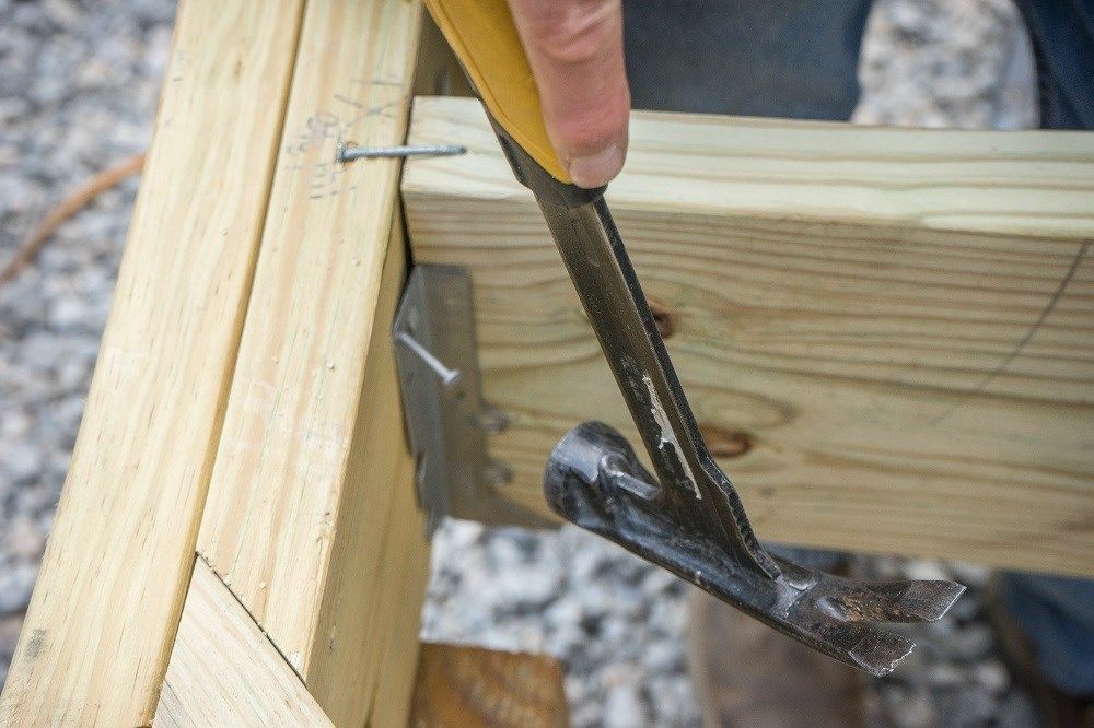 Attaching Joists With Hangers Decks Com